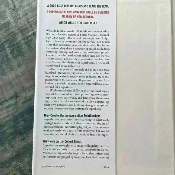 ‘Superbosses: How Exceptional Leaders Master the Flow of Talent’ Hard Book - Picture 5 of 5